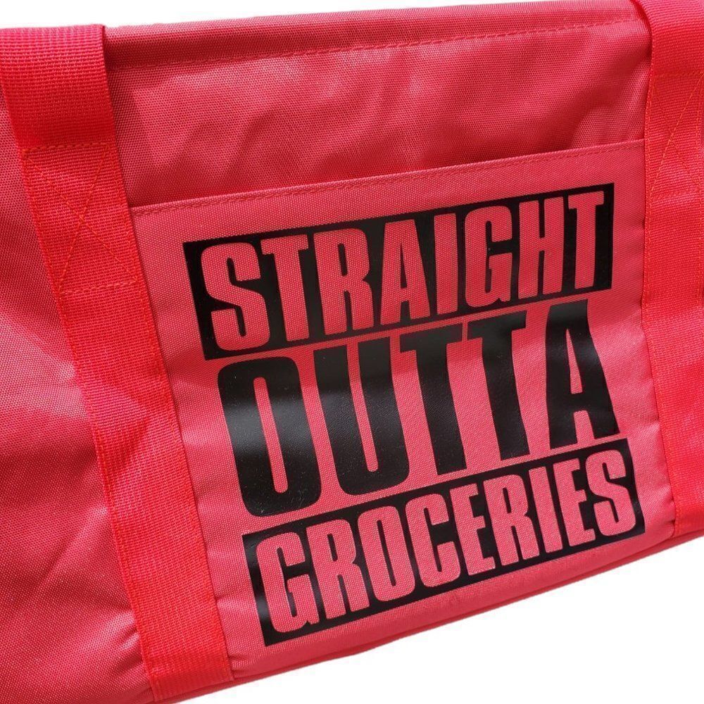 "STRAIGHT OUTTA GROCERIES" Multipurpose Tote - Picture 5 of 15